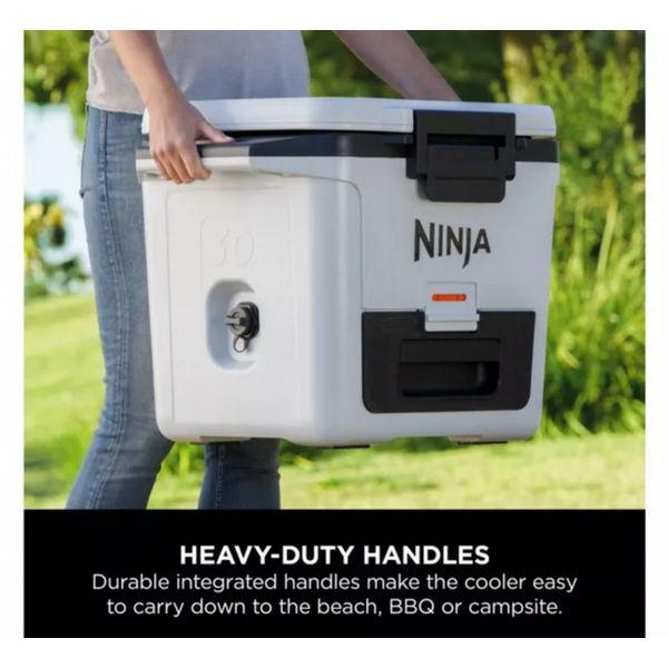 Ninja Fb131Ukwh Frostvault 28L Hard Cooler With Dry Zone - Cloud White