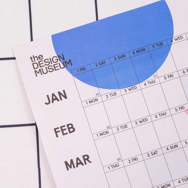 2027 Design Museum Wall Planner | Landscape | Dots & Grids