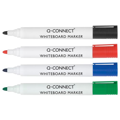 Q-Connect Drywipe Marker Wallet 4 Assorted