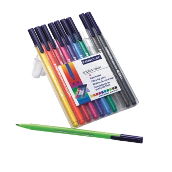 Staedtler Triplus Colour Fibre Tip Pen Assorted 323SB10 Pack of 10
