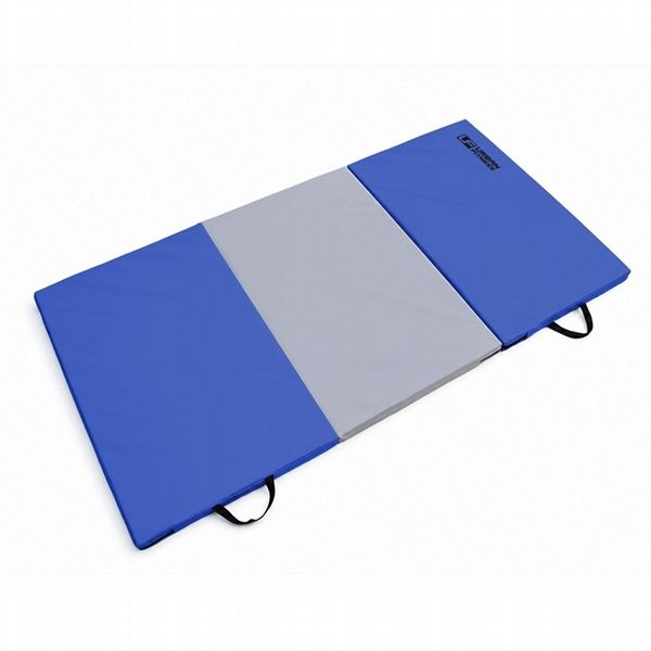 Urban Fitness Gymnastics Tri Fold Mat Blue/Grey